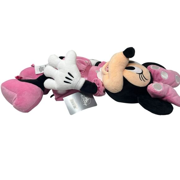Disney Plush Minnie Mouse 17" Pink Stuffed Animal Doll Toy Polka Dot Bow Parks - Picture 3 of 7